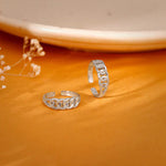 Chic and Sparkly Toe Ring in Polished Silver